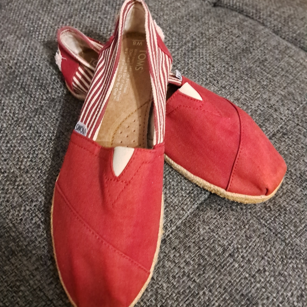 Toms Red Espadrilles for Women